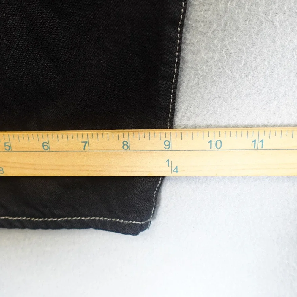 Levi's 501 Jeans Mens 38x32 Black Original Fit Straight Leg Denim